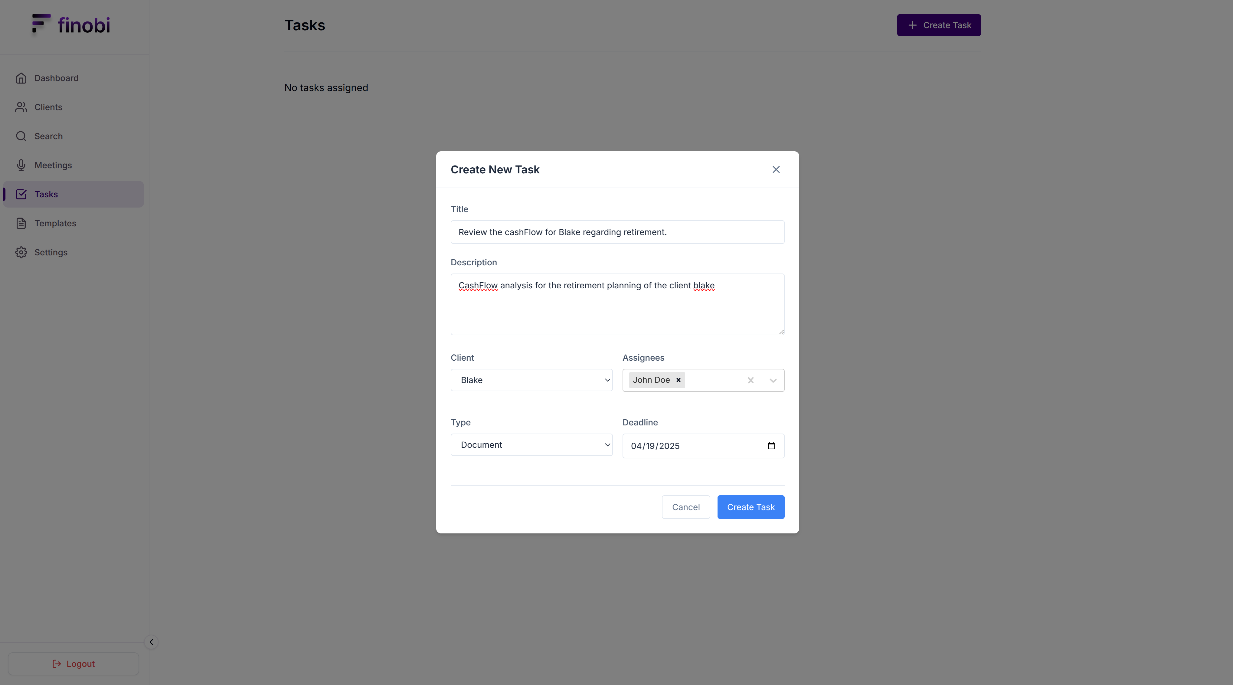 Assign task