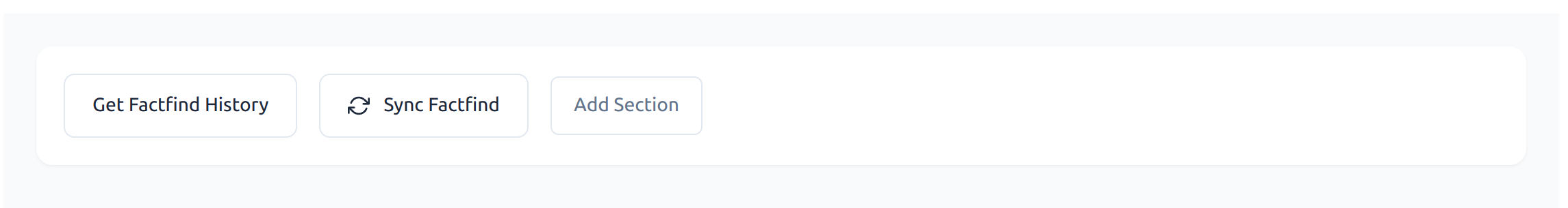 Sync factfind button